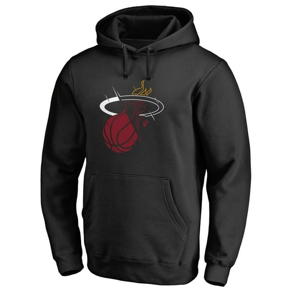 Men's Black Miami Heat X-Ray Pullover Hoodie
