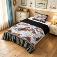 thumbnail image 2 of Manfei Farmhouse Camouflage Twin Comforter Sets, Marble Ombre Bedding Set, Charcoal Gray, Black Reversible, 2-Piece, 1 Comforter and 1 Pillowcase, 2 of 7