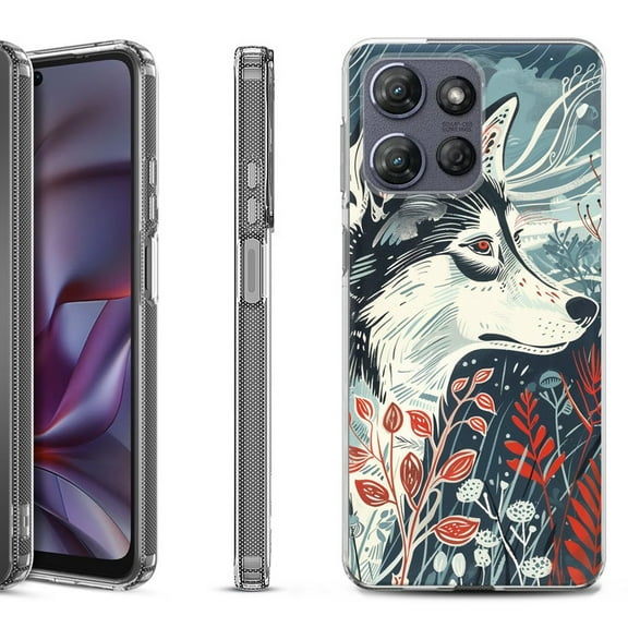 Shockproof Protective Phone Case for Motorola Moto G 5G 2025, by OneToughShield - Calm Husky