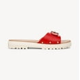 thumbnail image 2 of Dr. Scholl's Women's Heritage Red Faux Leather Think Iconic Sandals 8M, 2 of 5