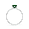 thumbnail image 2 of ANGARA Lab Grown 1.5 Ct Solitaire Emerald-Cut Emerald Classic Engagement Ring for Women in 14K White Gold (Size-8x6mm) | May Birthstone, Anniversary, Jewelry Gift for Women | Lab-Grown Emerald Ring, 2 of 8