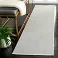 thumbnail image 2 of SAFAVIEH Whisper Zen Solid Runner Rug, Grey/Dark Grey, 2'2" x 8', 2 of 8