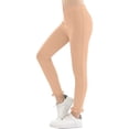 thumbnail image 2 of Mifsaly Girls Ribbed Leggings Ruffle Hem High Elasticity Footless Tights Comfortable Casual Toddler Kids Slim Fit Layering Bottoms, 2 of 7