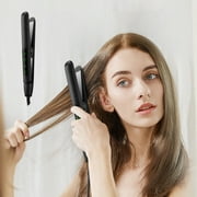 ABPWLY Display Hair Straightener and Curler Iron Multi-Function Styling Tool for Natural Curls Straight Hair 170-230°C Temperature Settings