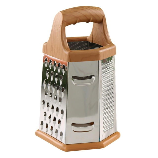 de verduras rallador caja rallador utensilios de cocina versátiles trituradora de alimentos de acero inoxidable para queso patatas cocina ajo 9 pulgadas