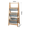 thumbnail image 2 of Aukfa 3-Tier Bamboo Storage Rack for Living Room, 2 of 7
