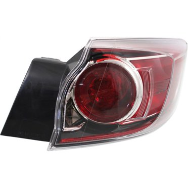 Passenger Side LED Tail Light Assembly For 2017-2019 Subaru Impreza – TYC Black Housing