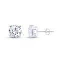 thumbnail image 3 of Delicate 0.96 CT Certified Lab Grown Round Diamond Studs Earrings in 14k White Gold E VS1, 3 of 3