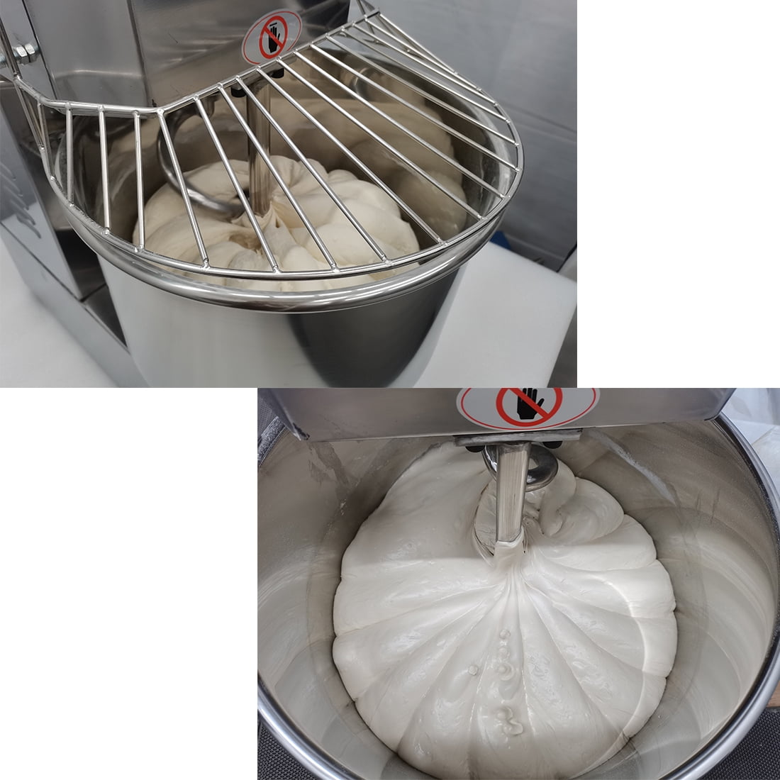 INTBUYING 30L Electric Dough Mixer Double Speed Double Action Stainless Steel