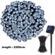 thumbnail image 2 of Dinheiro Guirnaldas de luces solares de 72 pies, 200 LED, 8 patrones, luces de hadas para jardín, patio, cerca, balcón, exterior, 2 of 5