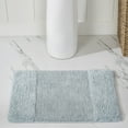 thumbnail image 4 of Better Trends 5 Piece Bathroom Rug Set, 100% Cotton, Extra Soft Tufted Bath Mat, Water Absorbent & Non Slip Bath Rug, (Blue) Granada Collection, 4 of 9