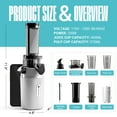 thumbnail image 5 of Ventray Essential Ginnie Juicer Compact Small Cold Press Masticating Slow Juicer Low Speed Easy to Clean Brush Included - White, Holiday Gift, 5 of 8