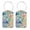 Multi1, variant on RATGON 2 Pack Luggage tag PU Leather with Stainless Steel Loop Luminous Dreamy Butterfly Travel Trip