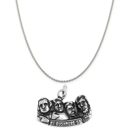 Mount Rushmore Charm - Raposa Elegance Sterling Silver Mount Rushmore Memorial Charm on a 20