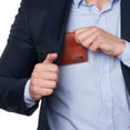 thumbnail image 6 of Alpine Swiss Wallet for Men Nolan Commuter Bifold Dual ID Windows for License Work Badge RFID Protection Divided Bill Section Gift Boxed, 6 of 7