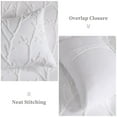 thumbnail image 4 of Twin Duvet Cover Set, 2 Pieces Branches Pattern Embroidery Shabby Chic Tufted Duvet Cover Set for All Seasons, White, Twin, 90 x 90 Inch, 4 of 7