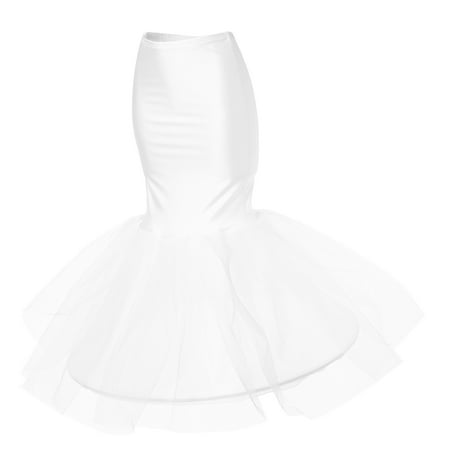 Raindrops Mermaid Petticoat For Wedding Dress Lingerie White Bridal Ball Gowns Miss