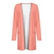 thumbnail image 4 of ICHUANYI Clearance Women's Color Long Sleeve Casual Tops Blouse With Pocket Cardigan(Pink, S) ICHUANYI WER2023080815913, 4 of 5