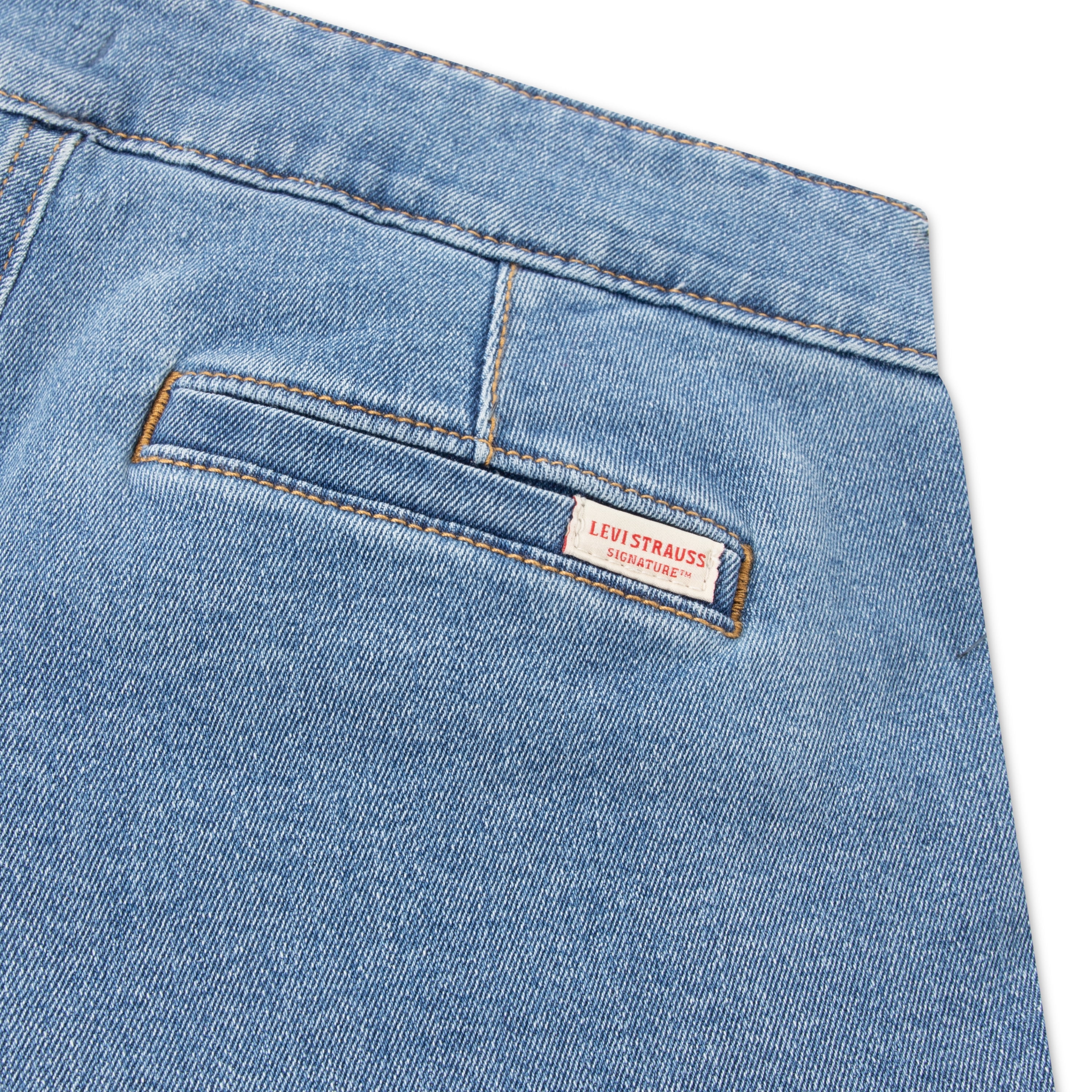 Levi Strauss Signature Girls A-Line Denim Short, Size 5-18