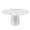 White, variant on AENKYO 47" Round Dining Table for 4, Modern Farmhouse Pedestal Kitchen Table with Wood Strip Base, Marble Finish