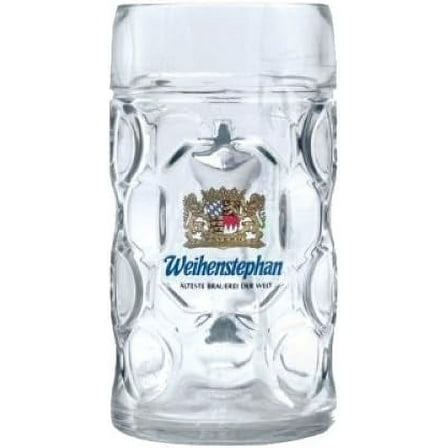German Dimpled Beer Stein Mug 1 Liter
