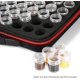 thumbnail image 4 of Caja de almacenamiento de 60 compartimentos, almacenamiento de botellas pequeñas, caja de almacenamiento de diamantes de imitación, caja de almacenamiento de botellas, doble cremallera, rojo, 4 of 5