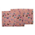 thumbnail image 3 of S4Sassy Orange Artistic Butterfly Everyday Washable Placemats With Napkins Dining Table Decor, 3 of 3