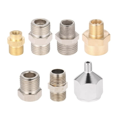 Professional 7pcs Airbrush Adaptor Kit Fitting Connector Set For Compressor & Airbrush (Best Small Air Compressor For The Money)