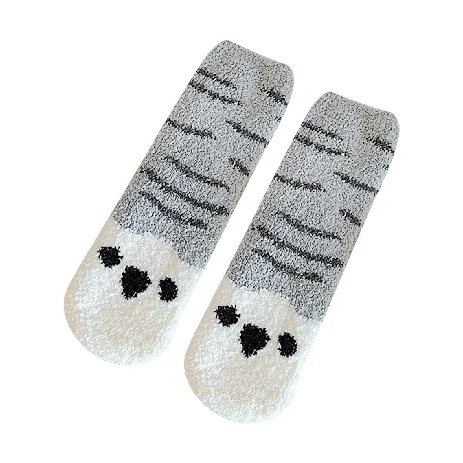 ZHAGHMIN Womens Socks Size 7-9 Tude Home Plush Adult Stockings Animal ...
