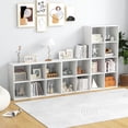 thumbnail image 5 of Costway 8-Cube Open Bookshelf with Anti-tip Kits Home Modern Style Storage Shelf for Study White, 5 of 10