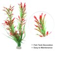 thumbnail image 3 of Unique Bargains 1 Pcs Aquarium Plants Decorations Artificial Aquatic Plants Red, 3 of 7