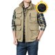 thumbnail image 4 of Ceisia Men's Solid Color Multi Pocket Outdoor Jacket Casual Breathable Mesh Lined Coat for Hiking Travel Daily Wear Gift, 4 of 9