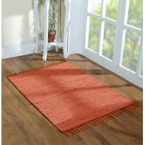 Cotton Rag Rug 24x36'' | 2x3' Multicolor Area Rugs- Hand Woven Washable & Reversible for Living Room Kitchen Entryway Throw Rug with Tassel