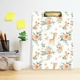thumbnail image 2 of FORMRS Acrylic Clipboard with Low Profile Clip Standard A4 Letter Size, 12.5" x 9", Flower Giraff Pattern, 2 of 8