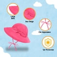 thumbnail image 4 of Protective Baby Bucket Sun Hat With UPF 50+ Protection Adjustable Infant Summer Beach Hats For Boy & Girl Breathable Toddler Swim Pool Play Sunhat With Wide Brim 0-12 Months Hot Pink XS, 48 CM, 4 of 5