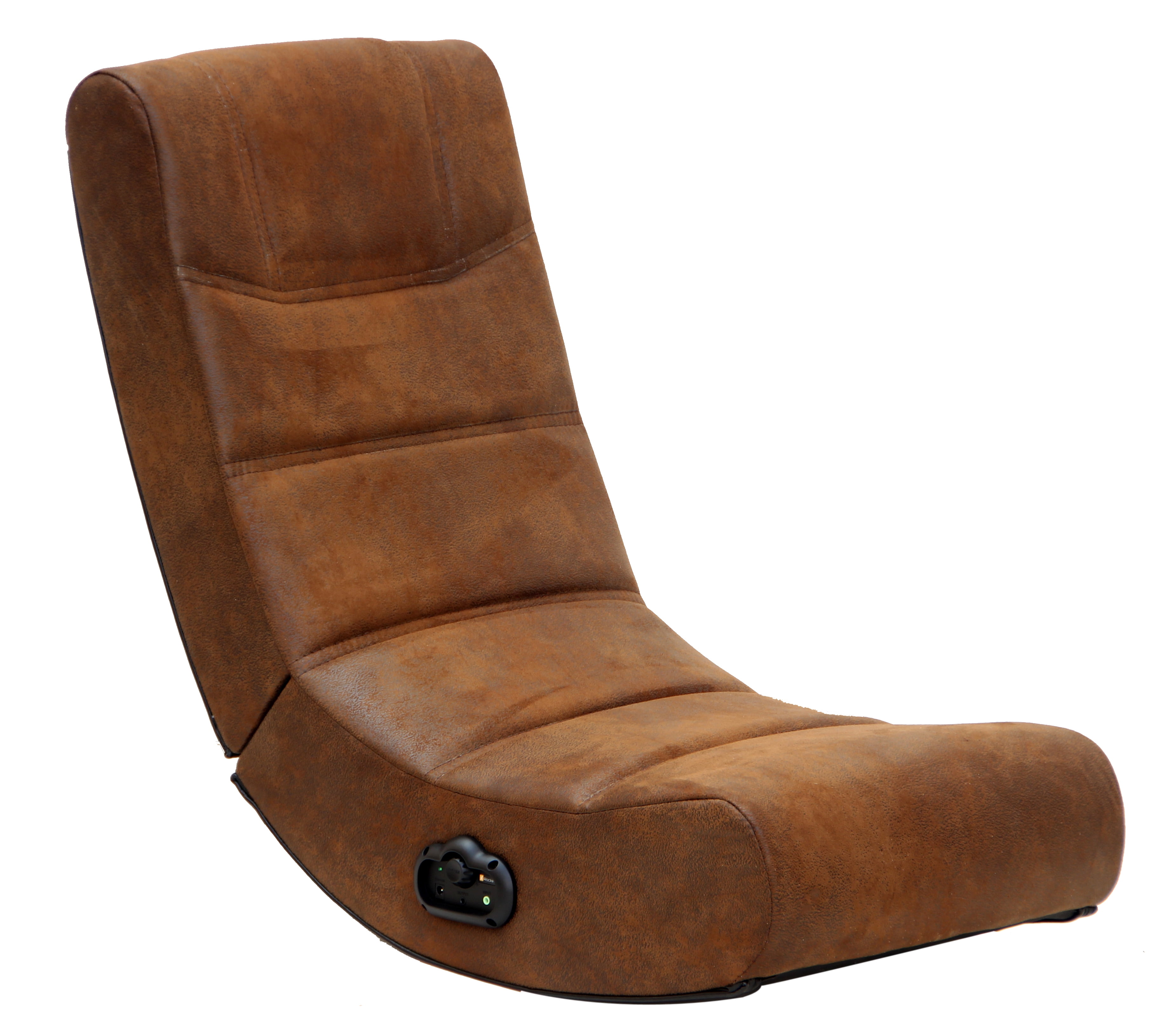 X Rocker 2.0 Audio Gaming Chair in Distressed Brown Suede