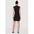 thumbnail image 3 of Women's Sleeveless Mock Neck Mini Dress, 3 of 3