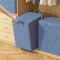 thumbnail image 3 of Pnellth Clothing Storage Bag Space-saving Dust-proof Quilt Storage Bag Foldable Large Capacity Closet Organizer for Home, 3 of 8