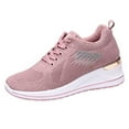 thumbnail image 1 of HBFAGFB Espadrilles pour Femmes Chaussures d'Entraînement Compensées Loisirs Respirantes Chaussures de Course Extérieures Roses Taille 39, 1 of 4