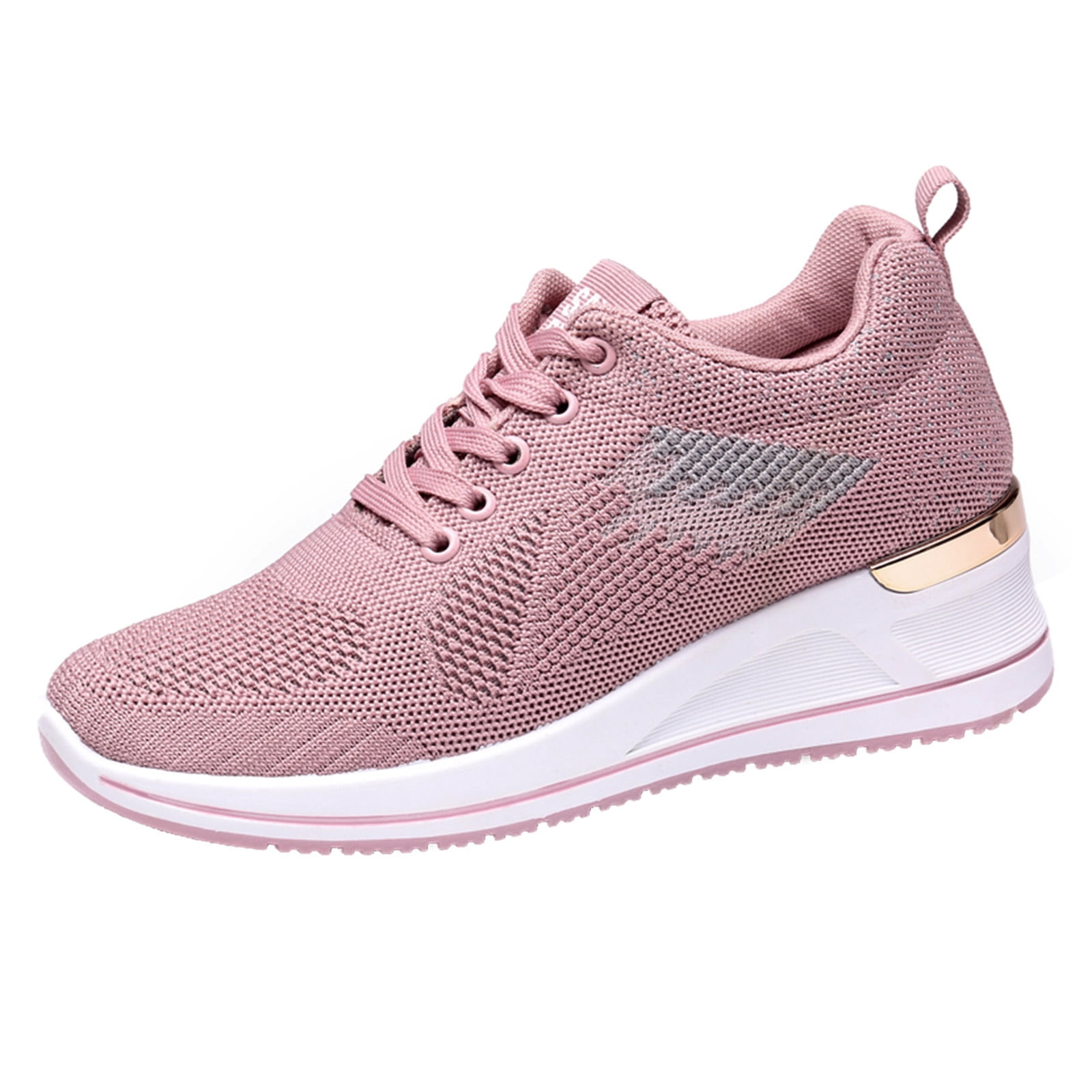 TOWED22 Womens Running Shoes Tennis Walking Fashion Sneakers Breathable Non Slip Gym Sports Work Trainers Pink 6.5