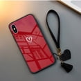 thumbnail image 1 of Funda de vidrio templado para IPhone 12 11 Pro Max 14 Se 2020, funda dura para IPhone 13 14 12 6 6S 7 8 Plus X Xr Xs Max SE2, correa Tan Jianjun unisex, 1 of 2