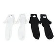 thumbnail image 2 of Calcetines Para Parejas, Calcetines Transpirables Para Parejas De Muñecas 3D, Succión Magnética, Y Negro, 2 Pares Para Uso Diario, 2 of 7