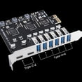 thumbnail image 3 of USB 3.2 y Tarjeta de ExpansióN PCI-E Tipo C Controlador PCIE una USB 6 Puertos + Adaptador de Tarjeta PCI-E de 2 Puertos USB-C 3.2, 3 of 5