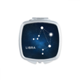 thumbnail image 1 of Miroir Carré Constellation Balance Signe du Zodiaque Portable Compact Maquillage Double Face en Verre, 1 of 3