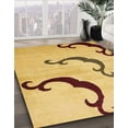 thumbnail image 2 of Ahgly Company Indoor Rectangle Abstract Cinnamon Brown Abstract Area Rugs, 8' x 12', 2 of 6