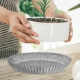 thumbnail image 4 of Pawsdot Round Iron Plant Saucer Silver Water Tray for Indoor and Outdoor Use, 4 of 4