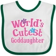 thumbnail image 3 of Inktastic Goddaughter Girls Godchild Girls Baby Bib, 3 of 4