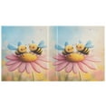 thumbnail image 4 of joogoo Hand Draw Cute Bees Flower Hardcover 3 Ring Binder 1.5" Round Rings Interior Pockets Binders Organizer 2 Pack, 4 of 9