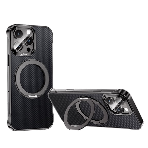 Allytechgroup for iPhone 14 Case with Stand, Built-in Ring Holder Kickstand Support Wireless Charging Shockproof Protective Magnetic Back Cover for iPhone 14, Black