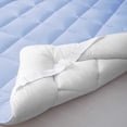 thumbnail image 4 of 800GSM Mattress Topper Short Queen Size,Mattress Pad (8-22" Depth) Fits All Sizes,- Microfiber Pad Cover, Mattress Pads, Short Queen Size Bed Mattress Topper 60"x75" Inches Sky Blue, 4 of 8